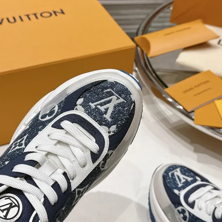View 7 of Denim Luxe LV-Inspired Sneakers: All-Day Comfort Shoes