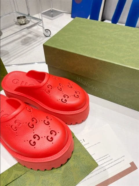 View 3 of GUCCI WONMEN’S PLATFORM PERFORATED G SANDAL – SDG011