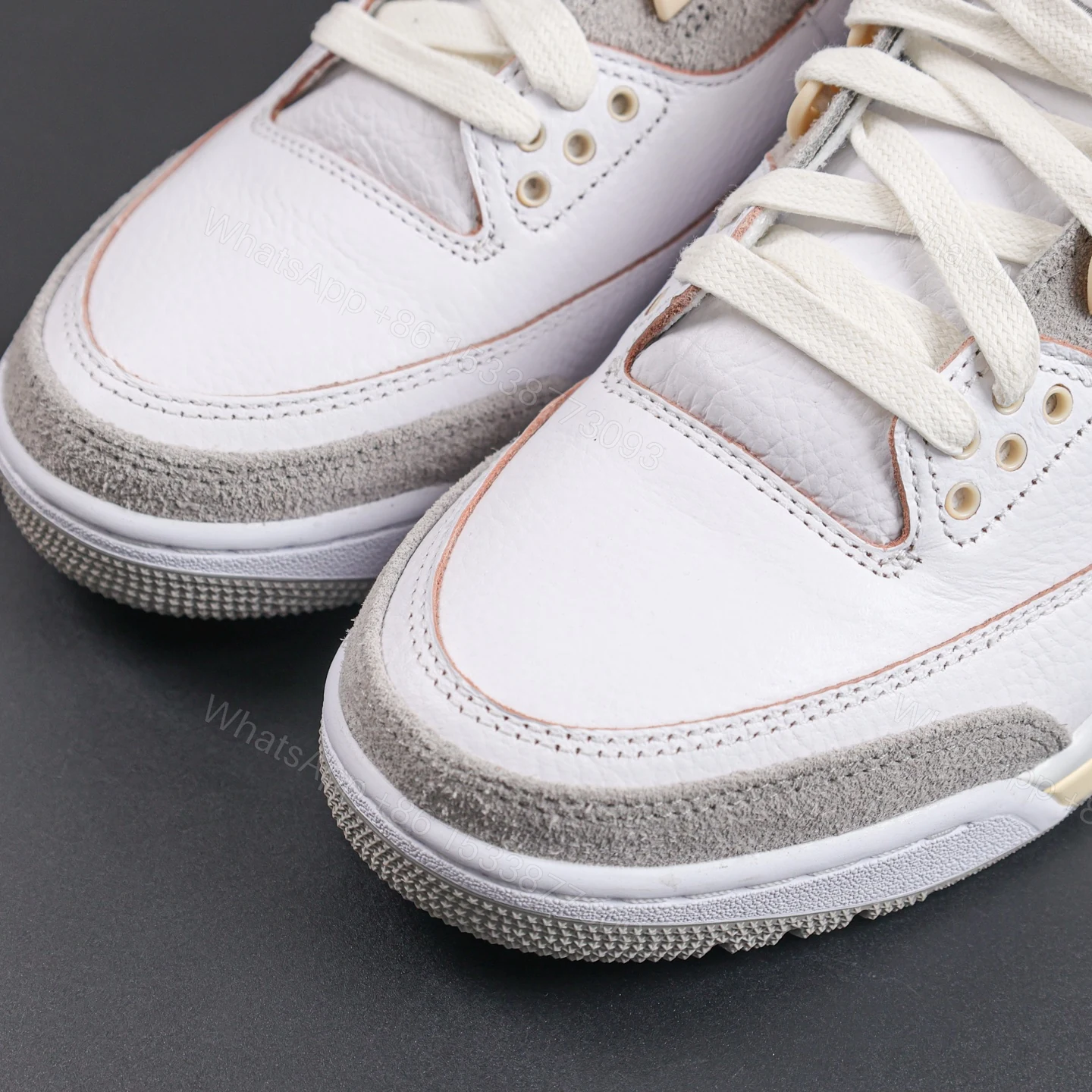 View 4 of A MA MANIÉRE x AIR JORDAN 3 RETRO “Medium Grey” Reps
