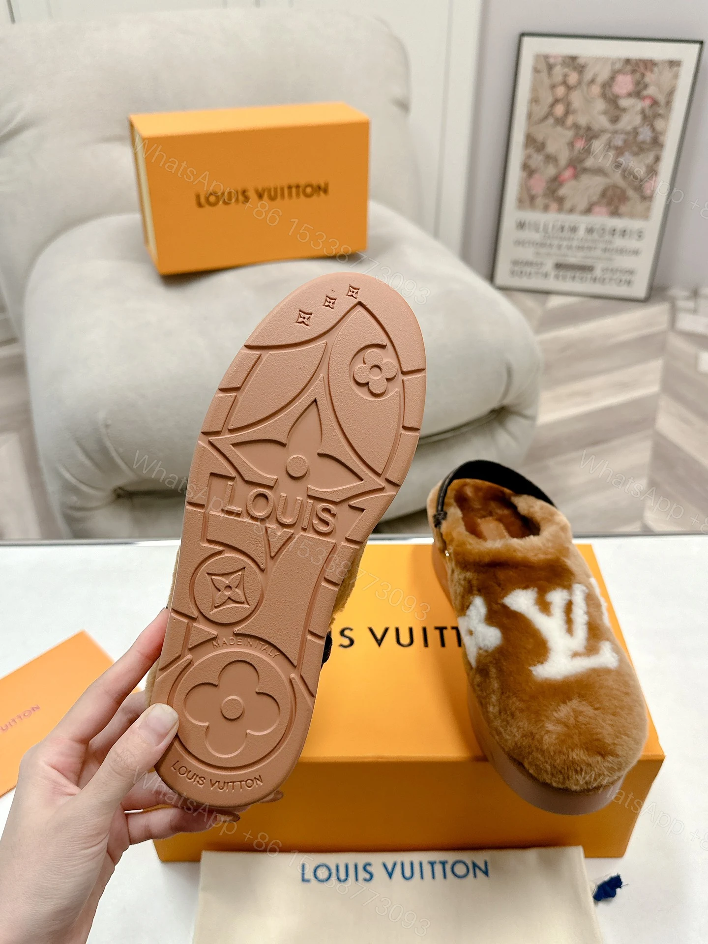 View 8 of LOUIS VUITTON ASPEN COMFORT CLOG CAMEL BROWN 1ADC2B
