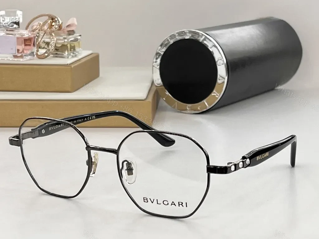 Gunmetal BVLGARI Metal Eyewear: Luxe Designer Frames — view 1