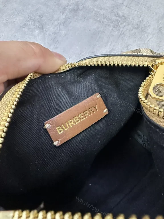 View 7 of Plaid Luxe Crossbody: Burberry-Inspired Leather Trim Bag