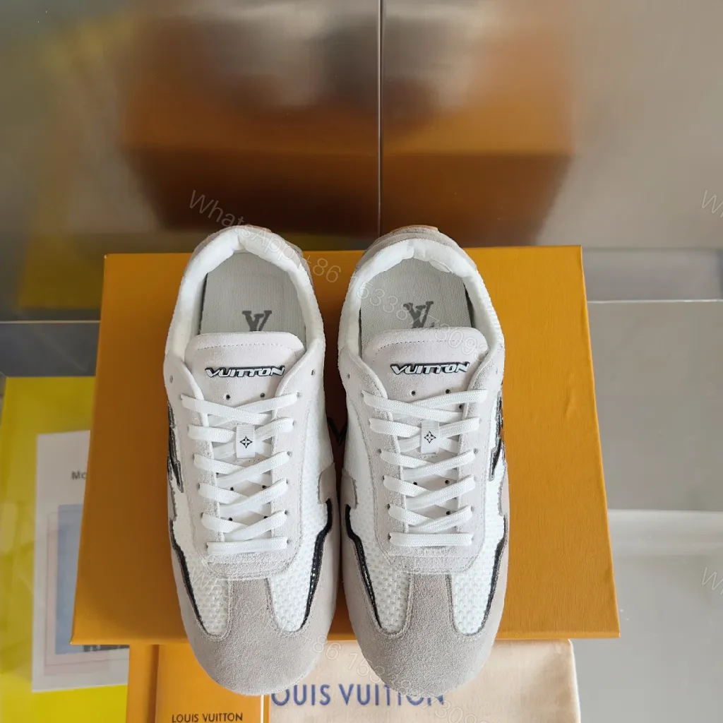 View 7 of Chic White Suede-Accented Luxury High-Tops: Signature Style