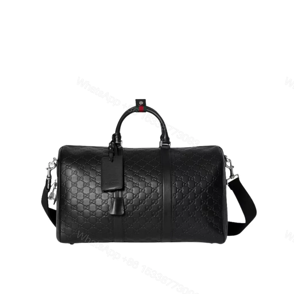 Gucci Emblem Medium Duffle Bag Black 45Cm — view 1