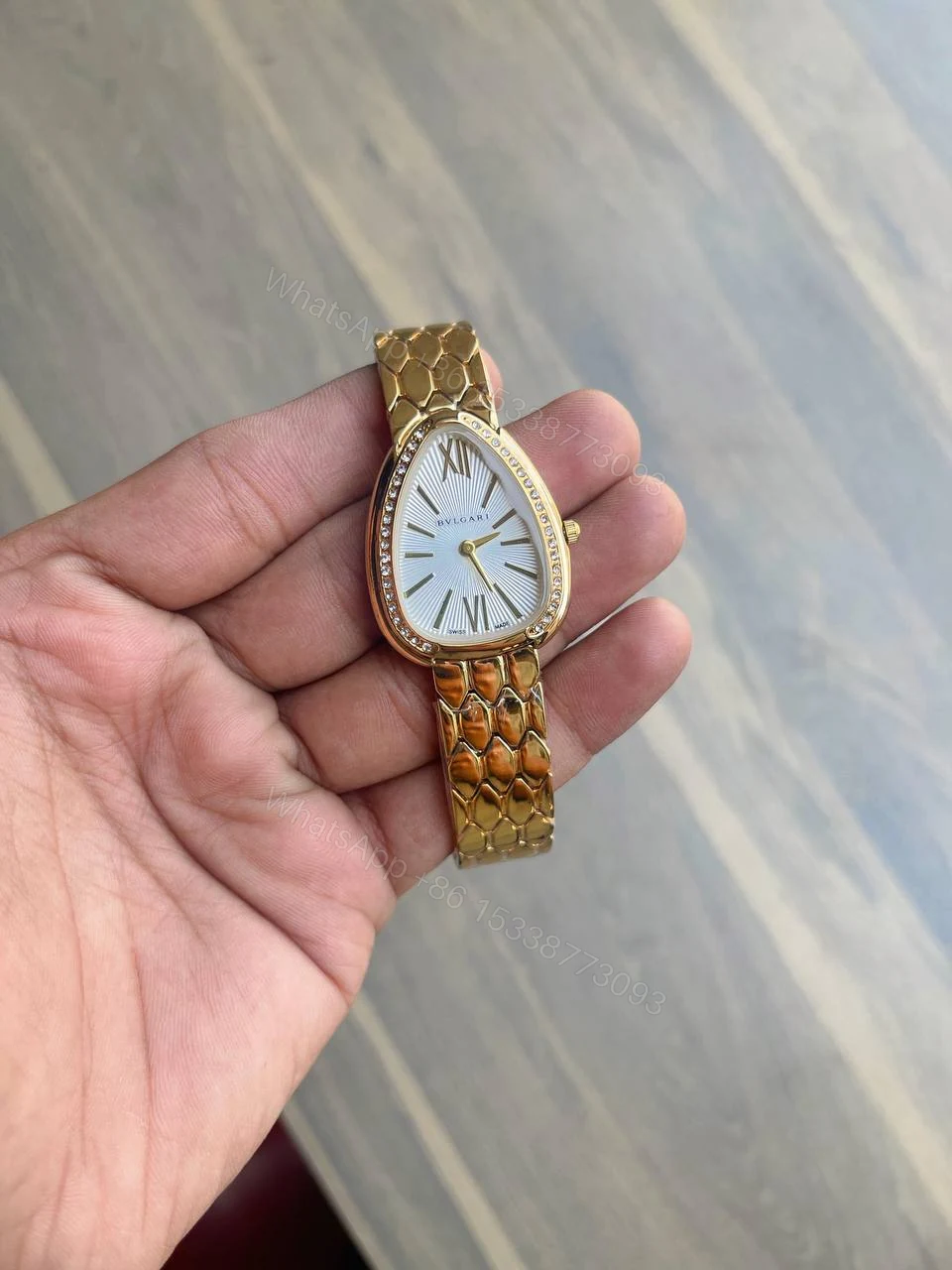 View 2 of Bvlgari Serpenti Snake Dial White-Gold (Quartz 38mm)