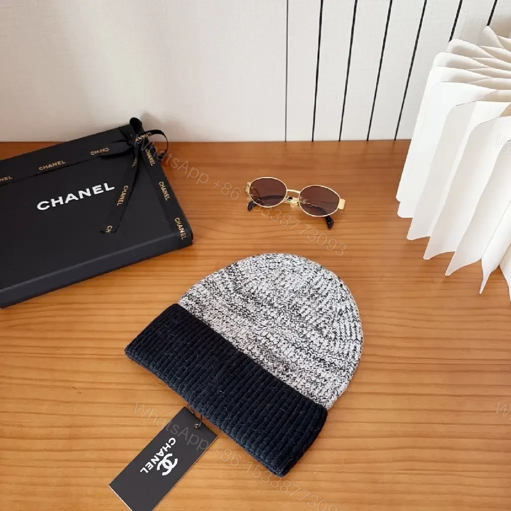 View 3 of Marled Knit Beanie: Luxe Texture, Subtle Logo, All-Season