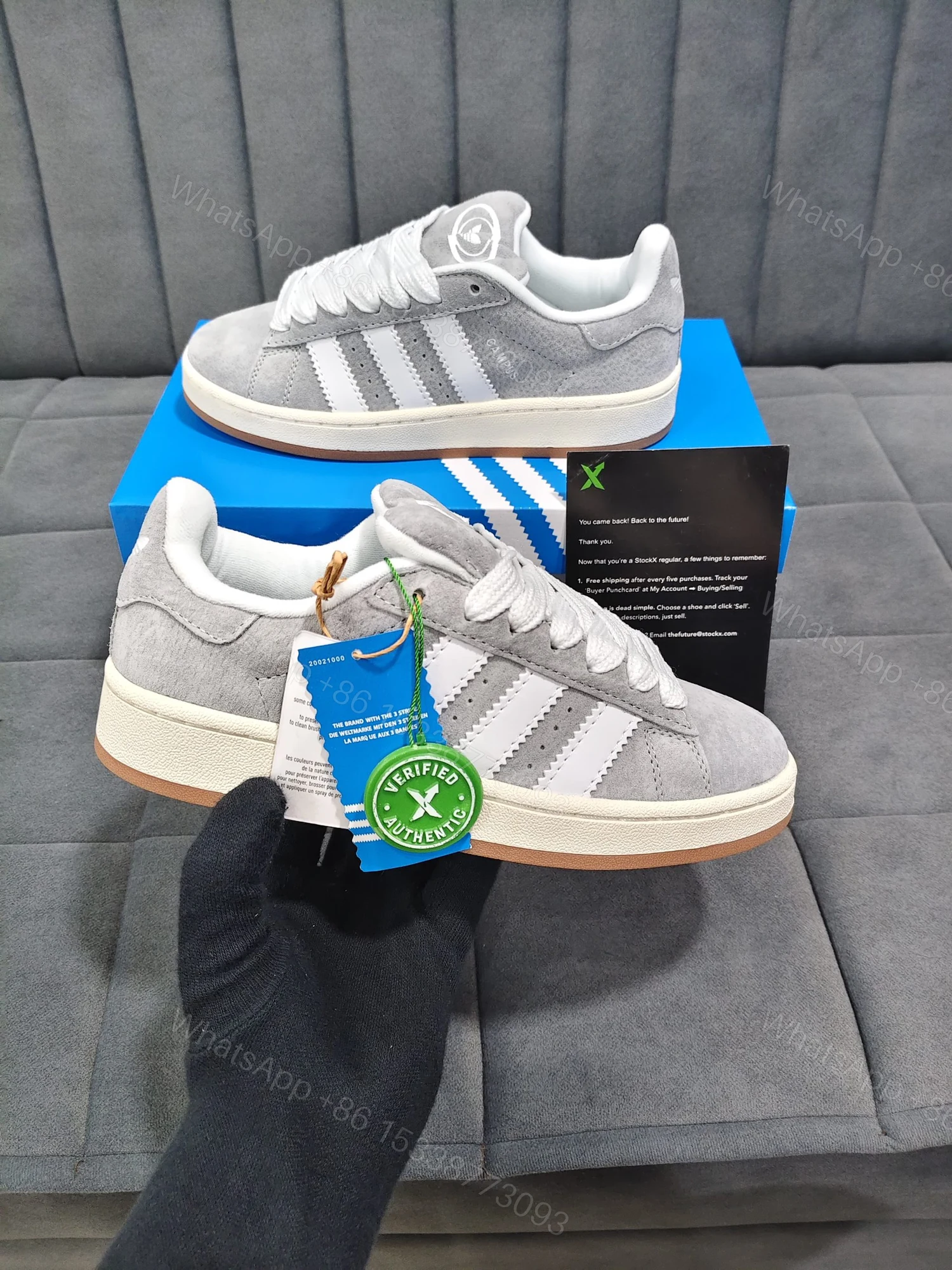 View 3 of FIRST COPY ADIDAS CAMPUS GREY
