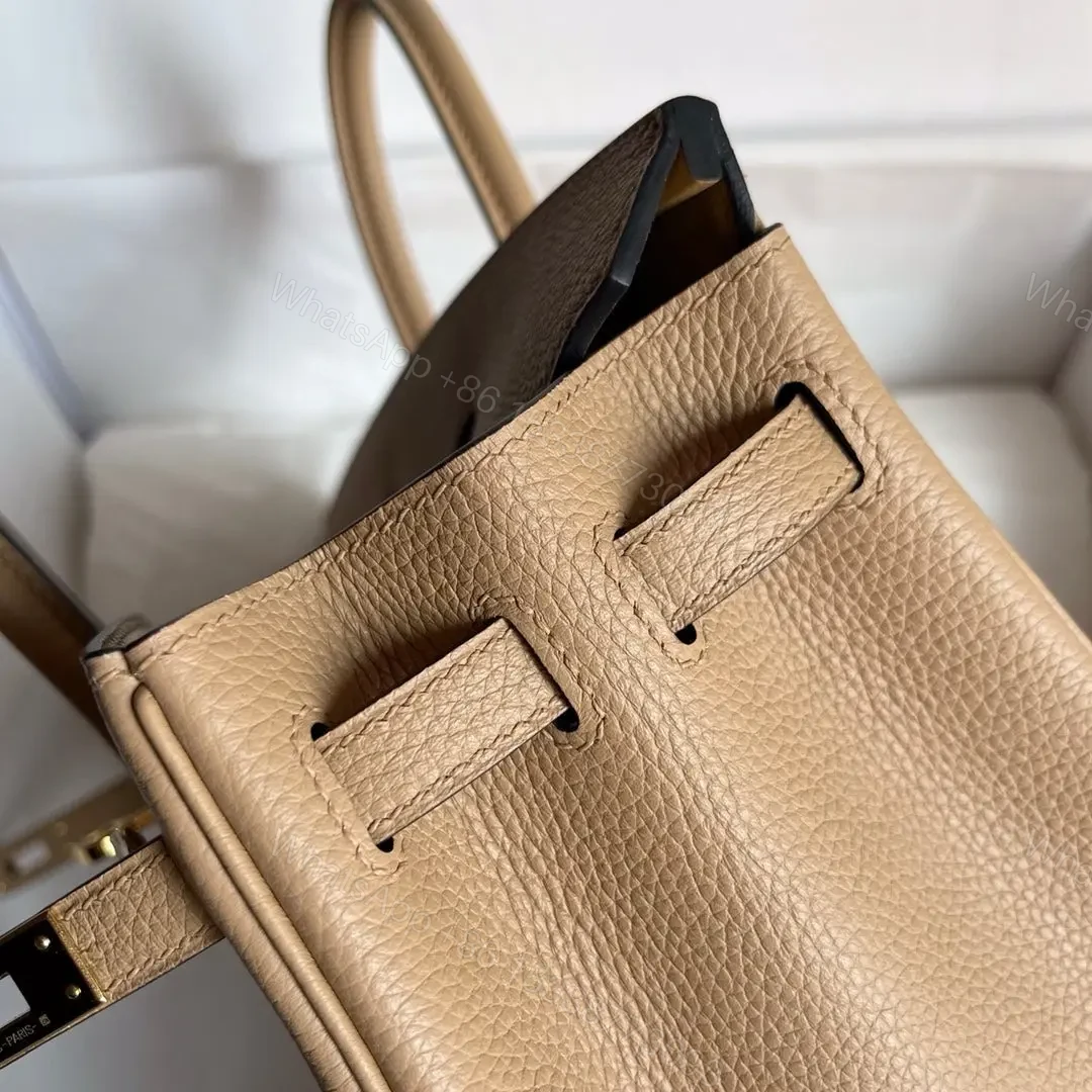 View 6 of HN Birkin Beige Togo 25 Gold Hardware