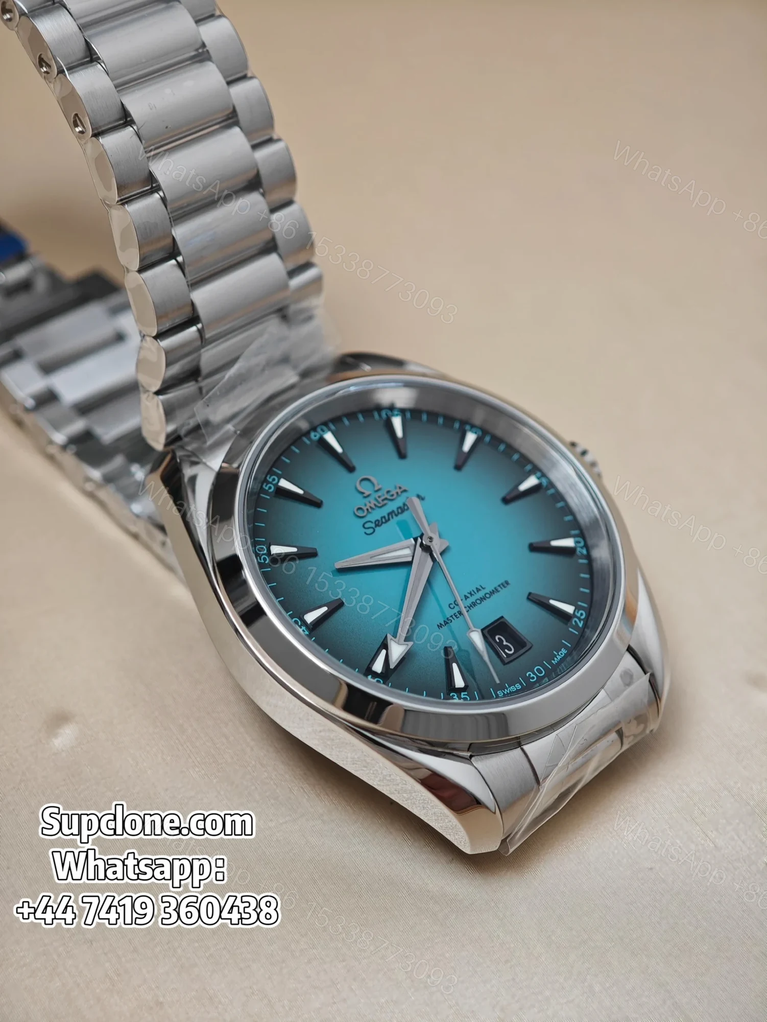 View 7 of Omega Super Clone Seamaster Aqua Terra 150M 41mm 220.10.41.21.03.006
