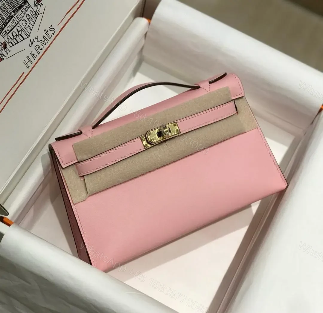 Design Mini Kelly Pochette 22 Black Tadelakt SHW – Dubai Fashion LUX — view 1