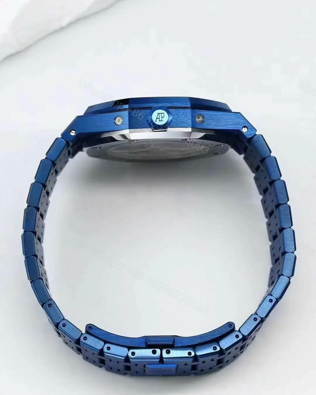 View 4 of Super Clone Audemars Piguet Royal Oak Perpetual Calendar Blue ( + Video )