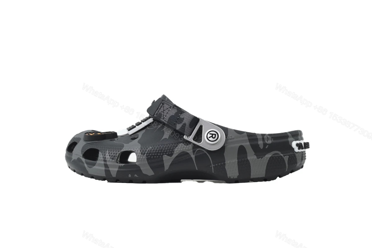 View 9 of BAPE x Crocs Classic Clog 'ABC Camo - Black'