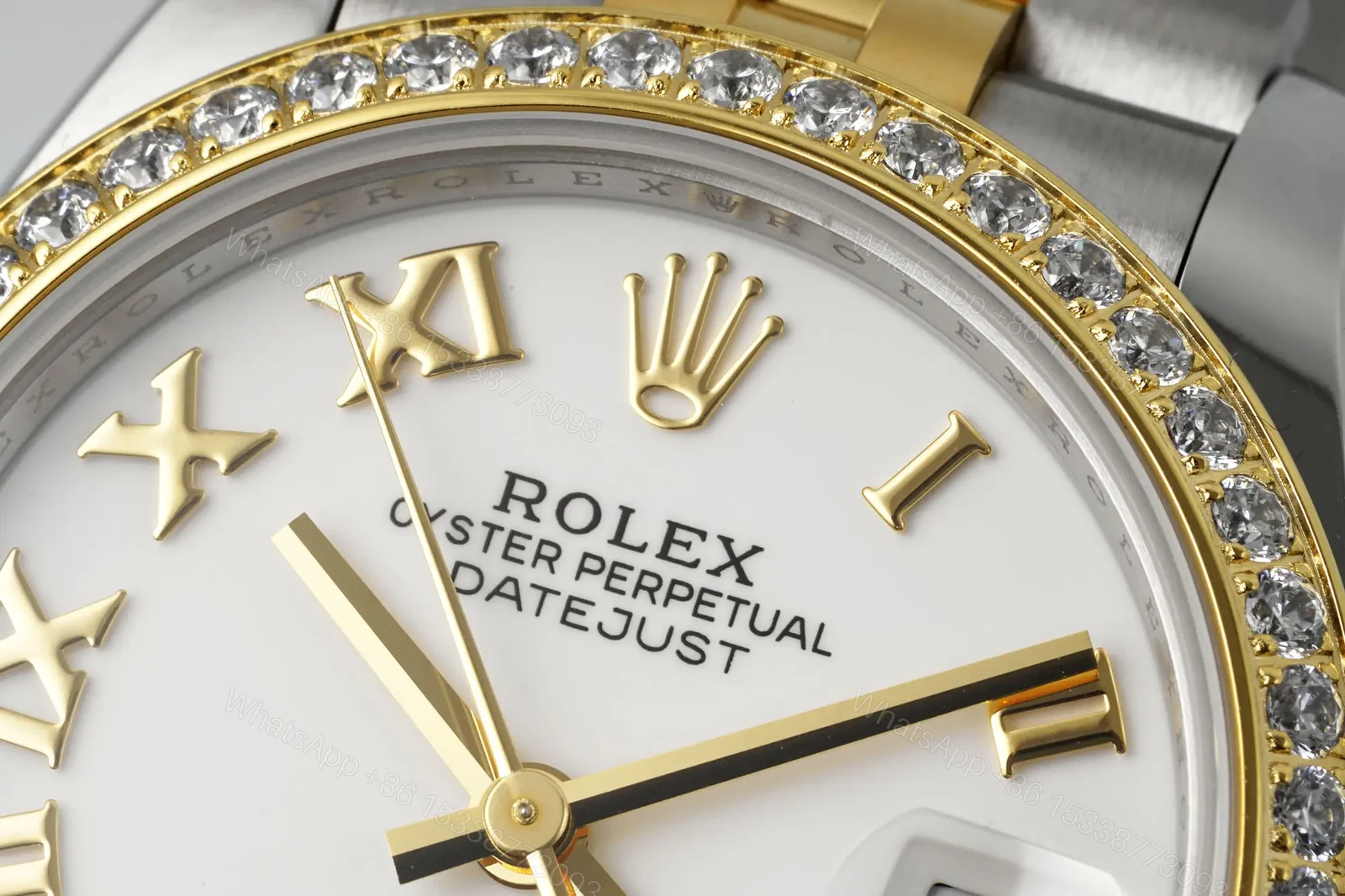 View 4 of Rolex Datejust 31 Rolesor Yellow Diamond Jubilee White Roman Dial 178383-0012