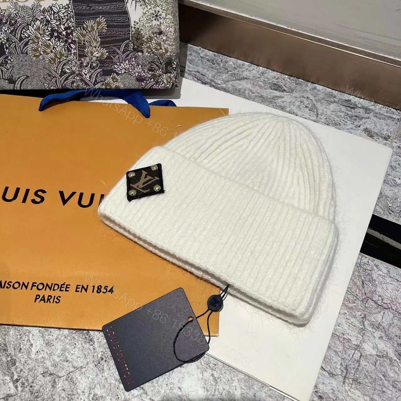 View 2 of Louis Vuitton Lv Beanie White