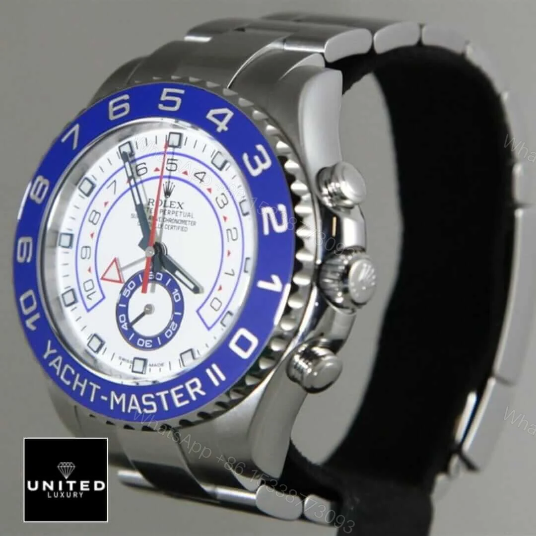 View 7 of Rolex Yacht-Master 116680 II White Dial Replica