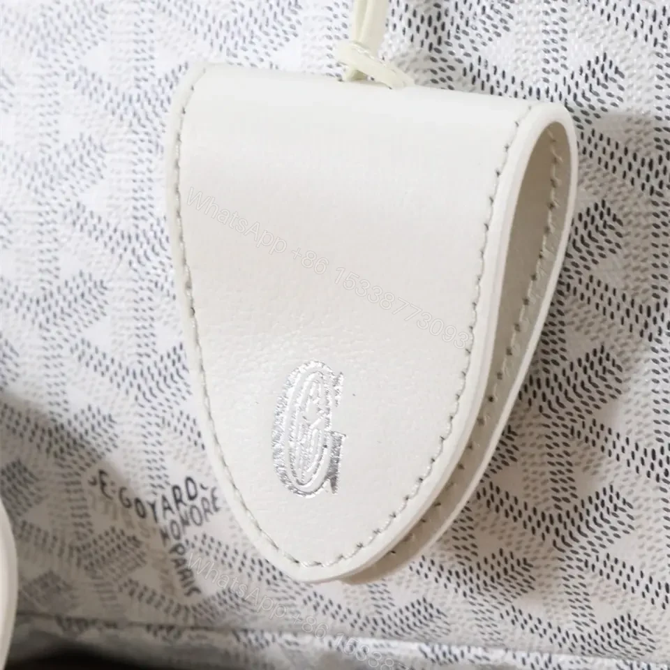 View 10 of 高仿Goyard*STLOUIP9滿印Tote手提袋白色免檢版小號
