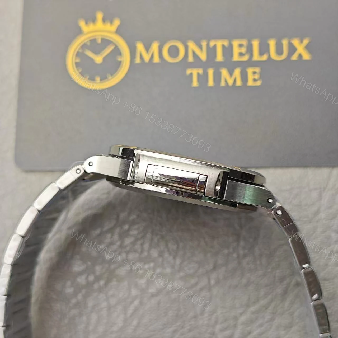 View 7 of Replica Patek Philippe Nautilus Diamond Bezel