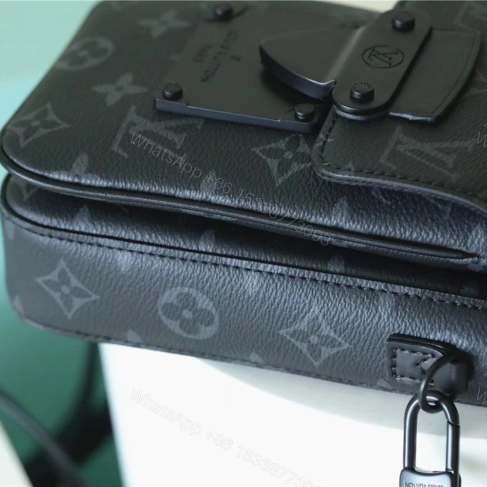 View 4 of Louis Vuitton S-Lock Vertical Wearable Wallet Monogram Eclipse 19cm