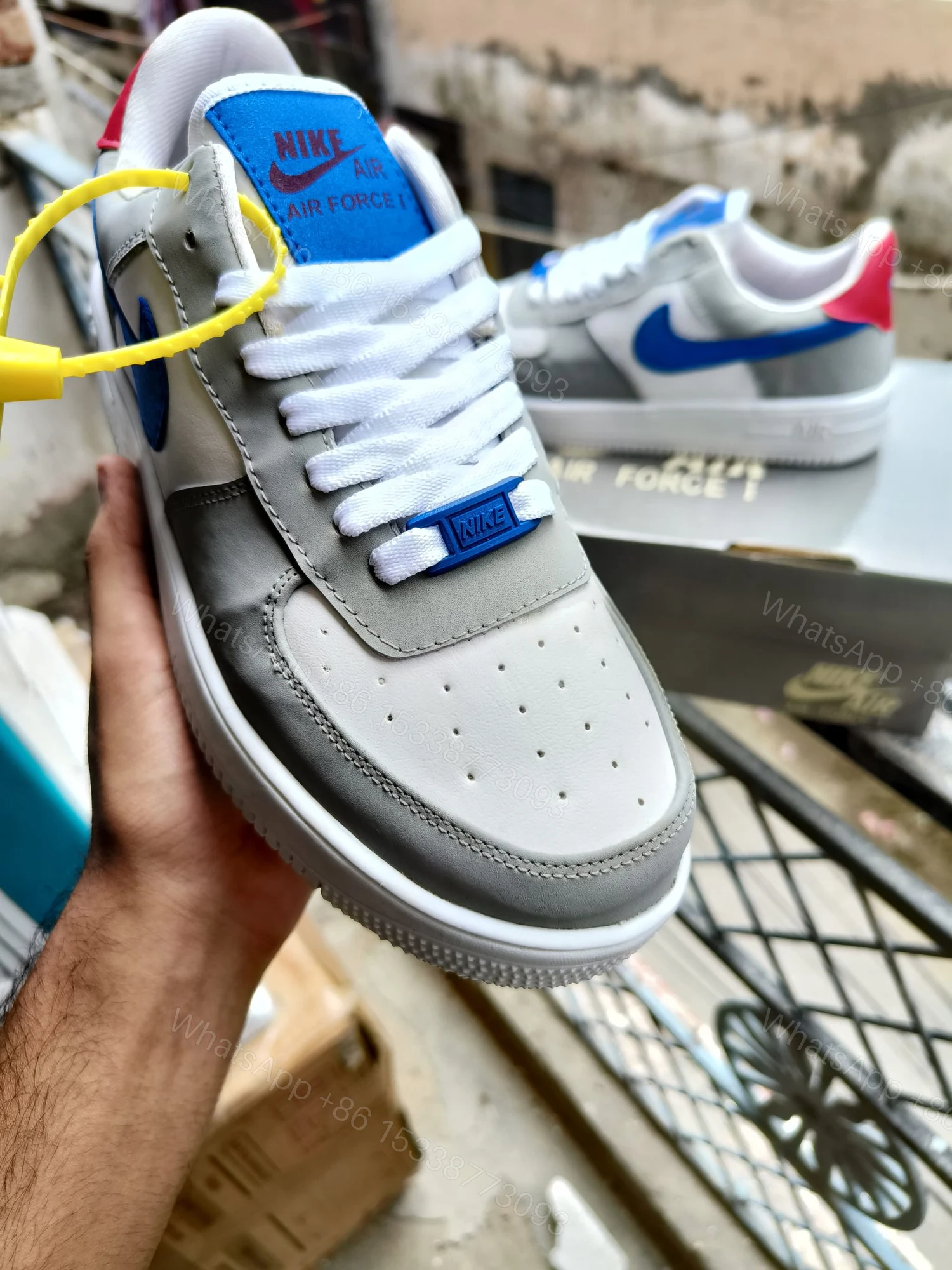 View 9 of BUY FIRST COPY NIKE AF1 UNDEFEATED HH PREMIUM LEATHER SNEAKERS ON SALE