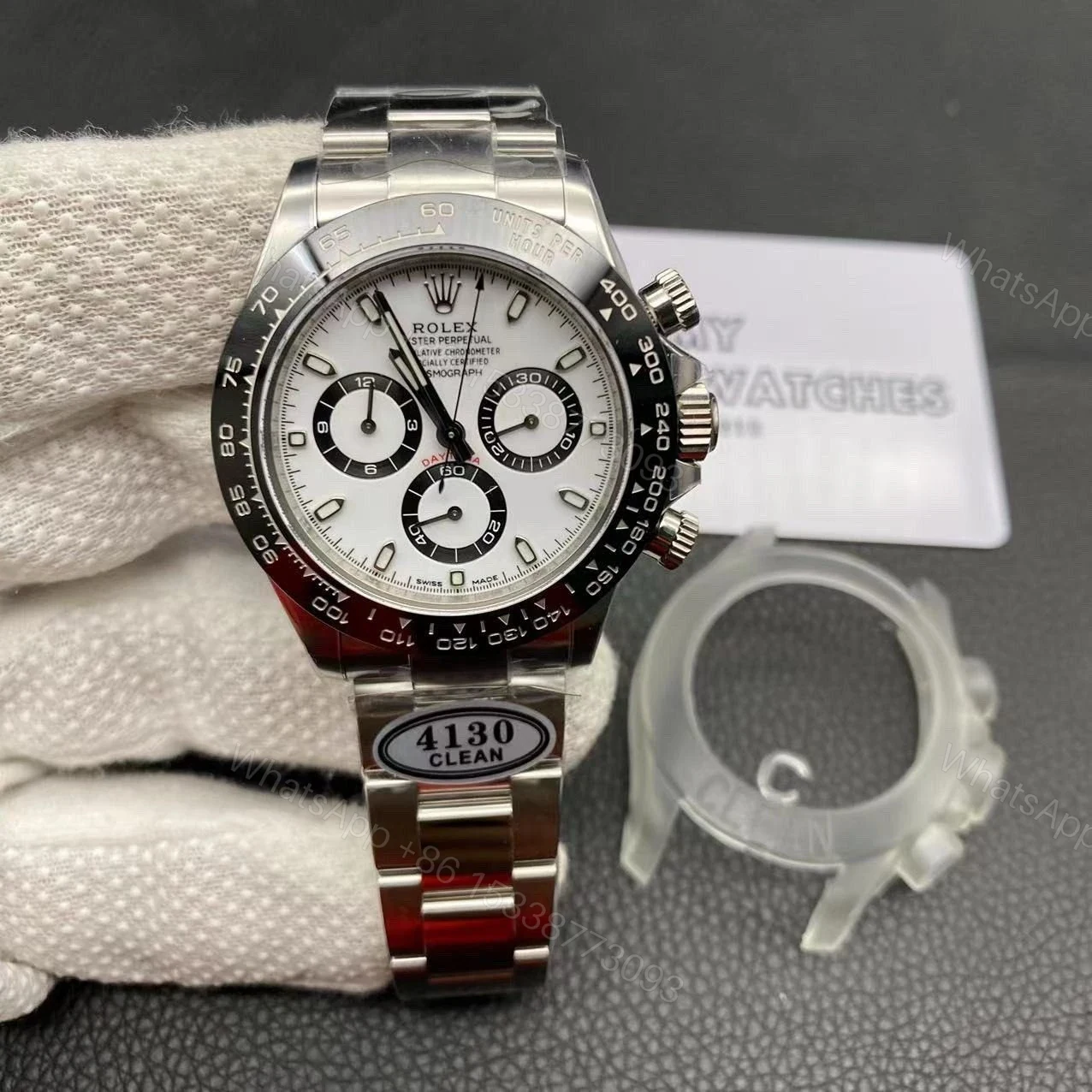 View 4 of Rolex Daytona Panda Replica Copy 116500LN Black Bezel