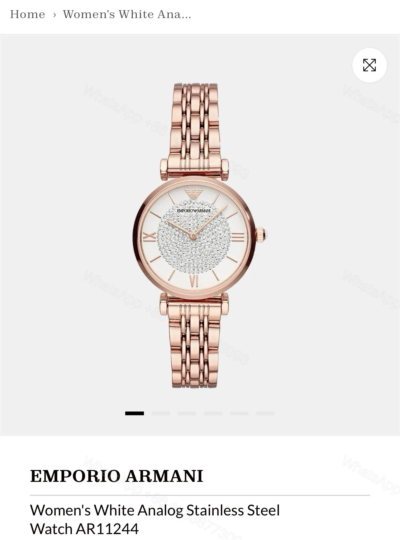 View 2 of EMPORIO ARMANI AR11244 WHITE DIAMOND