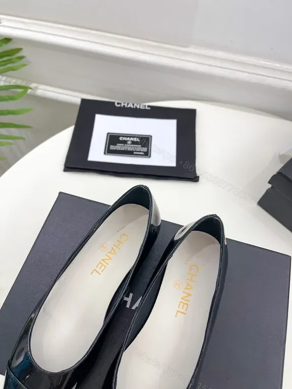 View 9 of Chanel-Style Patent Pointed-Toe Flats â€“ All-Day Comfort