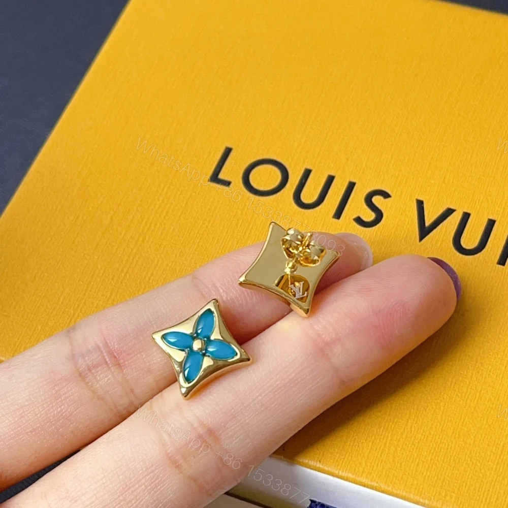 View 4 of LOUIS VUITTON COLOR BLOSSOM BB STAR EAR STUD YELLOW GOLD Q16641