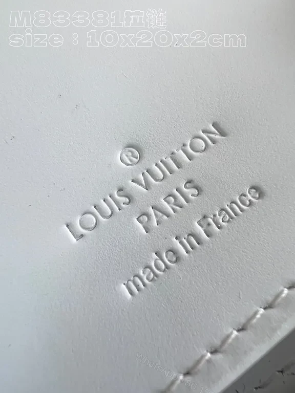 View 5 of White LV Monochrome Luxe Wallet - Slim Zip-Around, Signature Motifs