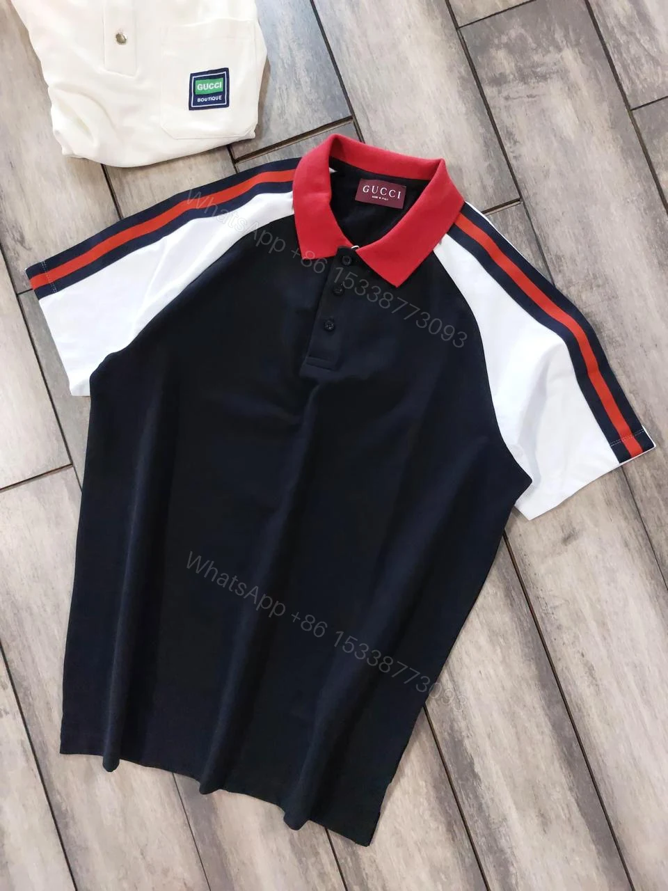 View 25 of Gucci Half Sleeve Polo Tees First Copy | Imported AAA+ Exclusive Replica
