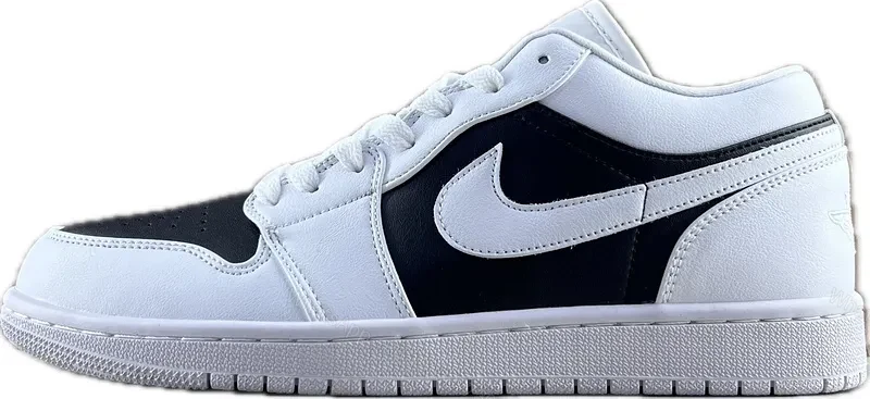 View 6 of White Leather Minimalist Low-Top Sneakers with Cushioned Comfort