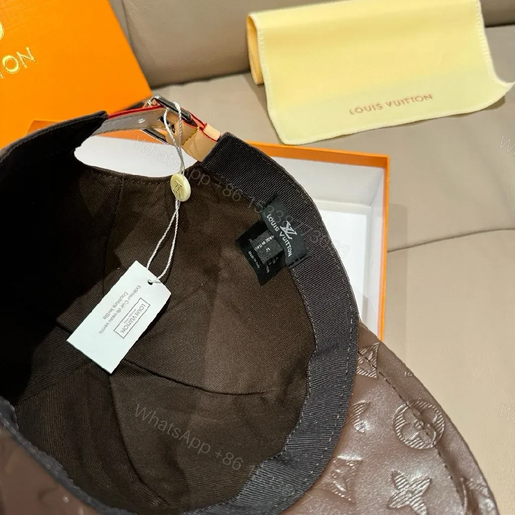 View 5 of Monogram Leather Ridge Cap: Subtle Elevation Cap
