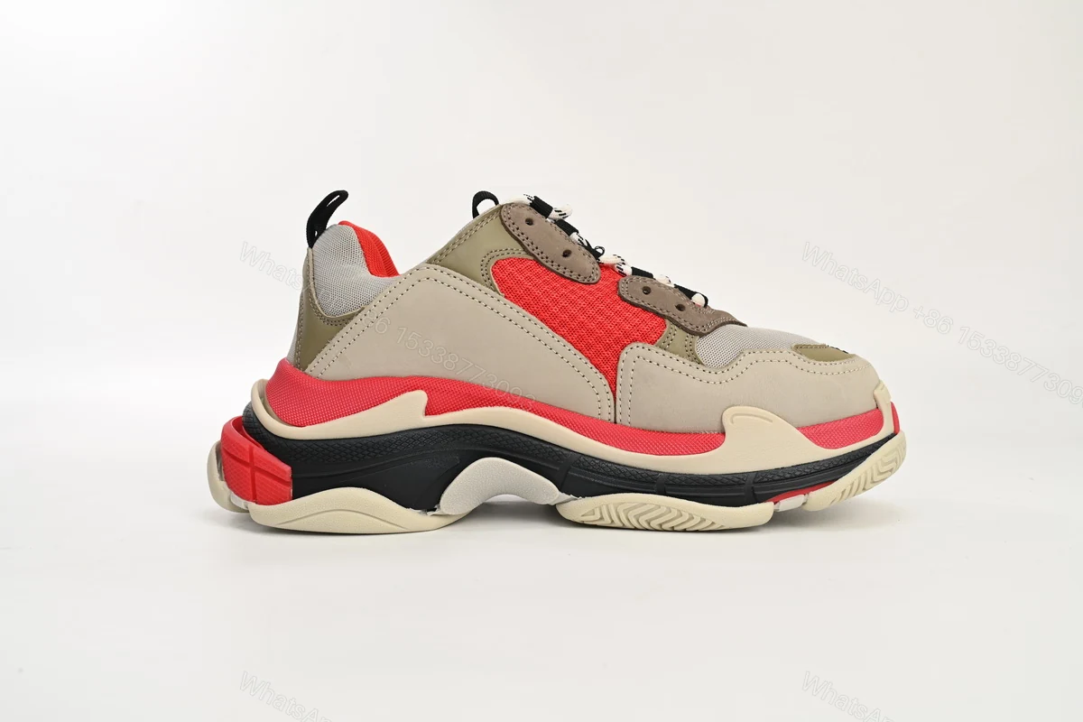 View 5 of Balenciaga Triple S Red White Dark Grey 541624 W06E2 1863