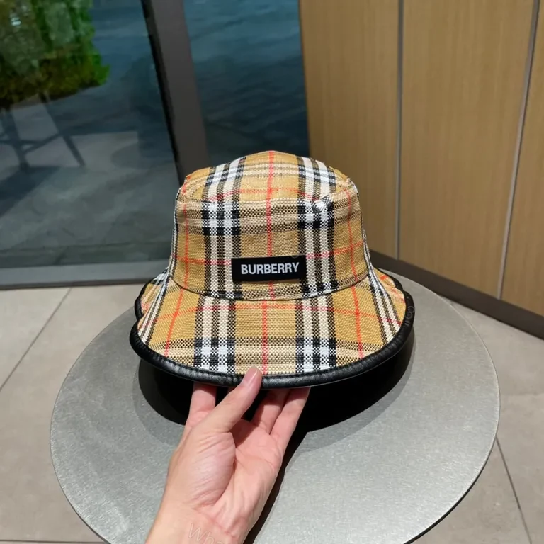 View 7 of Iconic Check Bucket Hat â€” Luxury Comfort & Versatility