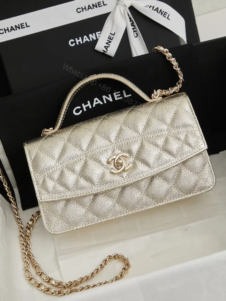 View 2 of Metallic Quilted Mini Bag: Lux Texture, Everyday Versatility