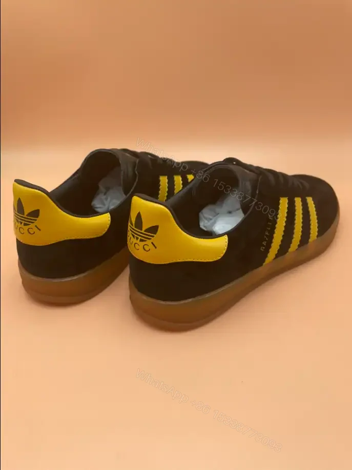 View 7 of ADIDAS X GUCCI GAZELLE SNEAKERS IN BLACK GG ORIGINAL CANVAS – GC185