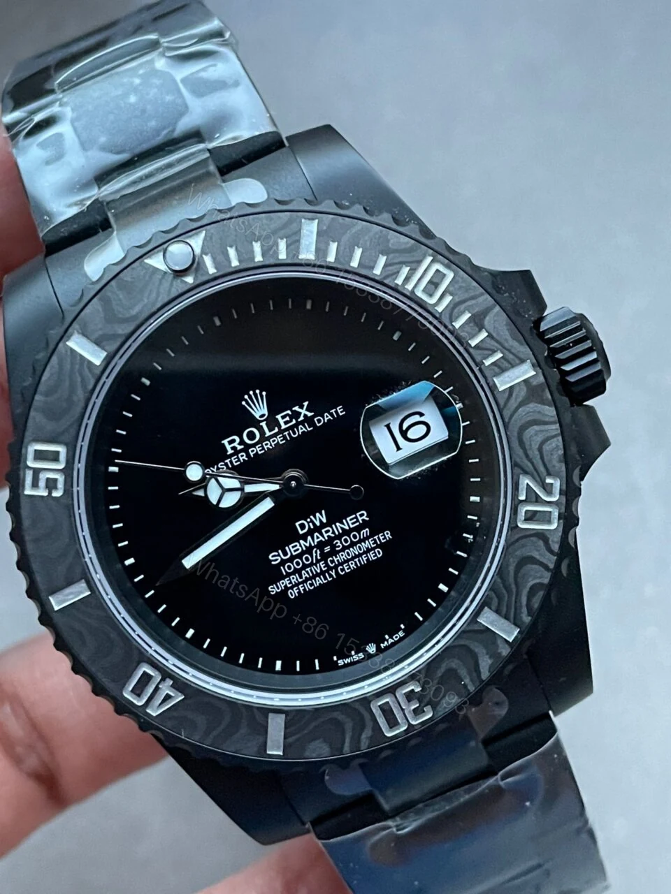 View 8 of VSF FACTORY 1:1 Rolex Submariner DiW 904L DLC Graduated Blue Dial VS3135