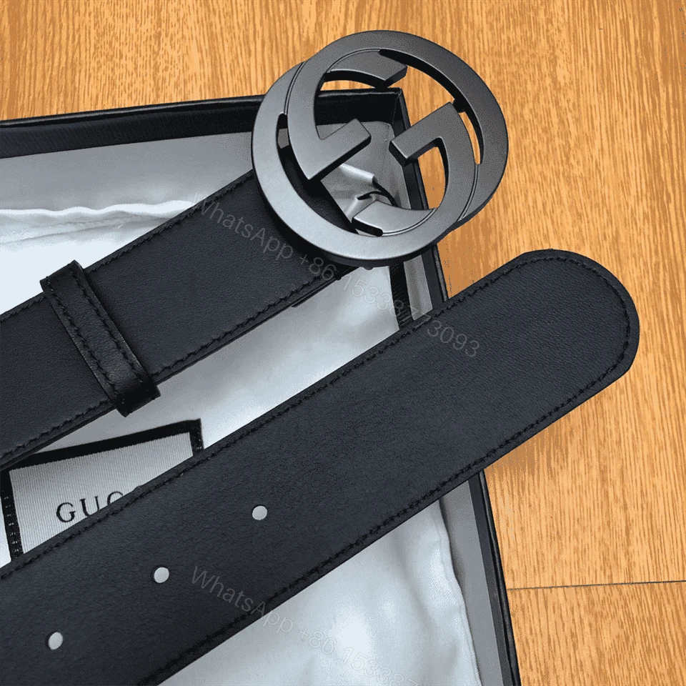 View 7 of GUCCI INTERLOCKING-G LEATHER BELT – B12