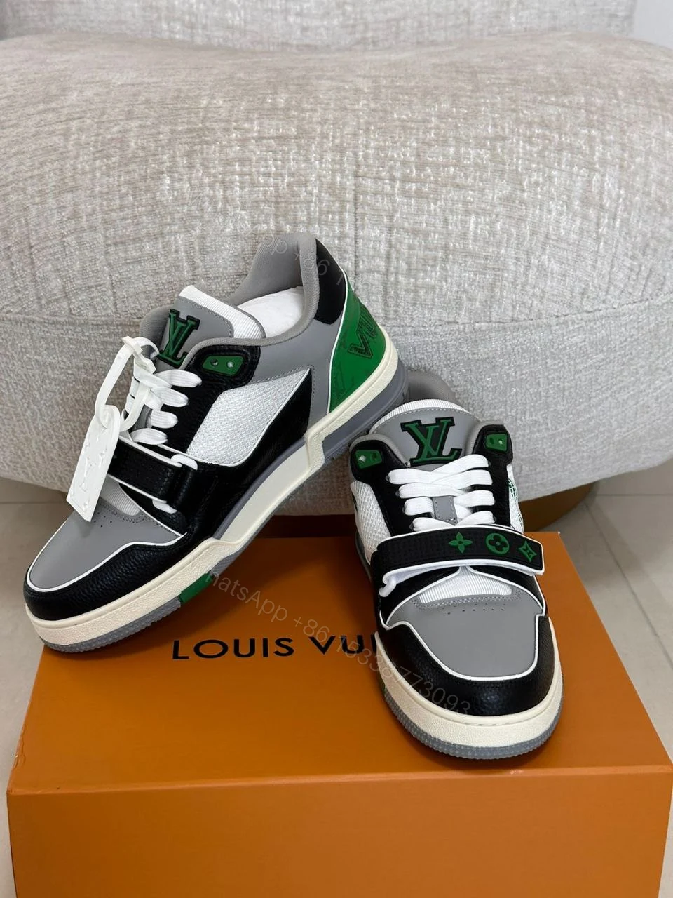 View 7 of Design Louis Vuitton Unisex LV Trainer Sneaker