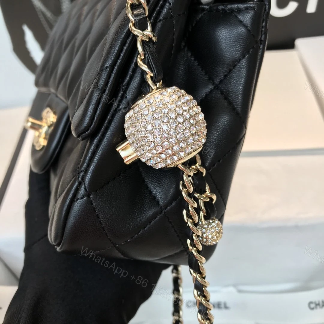 View 2 of Chanel Classic Mini Square Black
