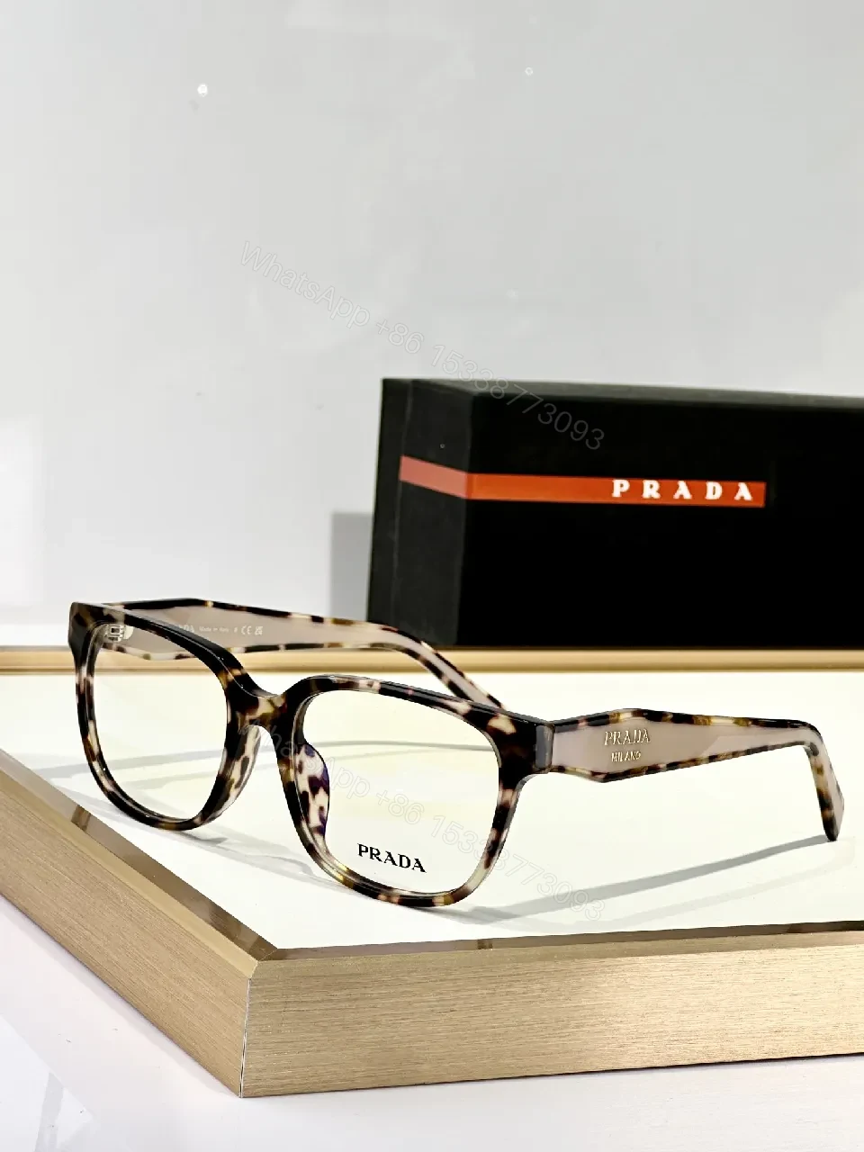 View 6 of Black Acetate Modern Eyewear with Signature Detail Frames