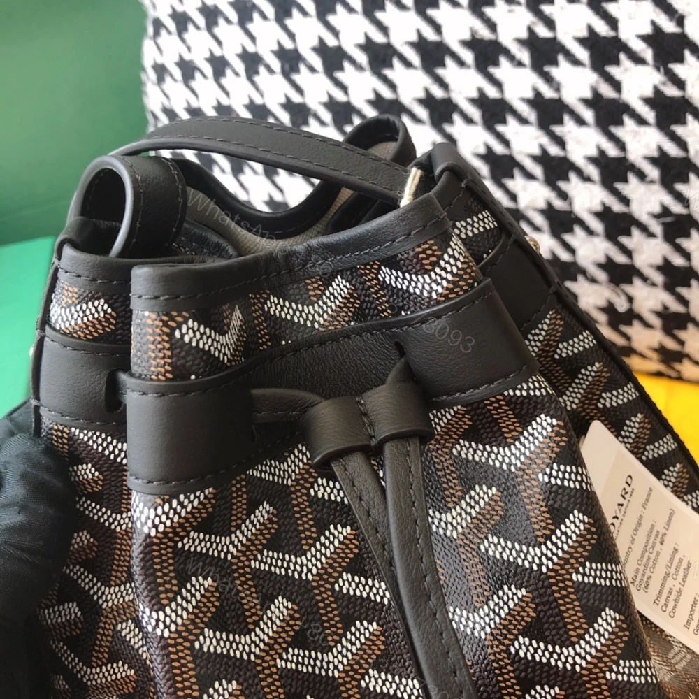 View 5 of 高仿Goyard*PEFLOT6抽繩水桶包黑色免檢版