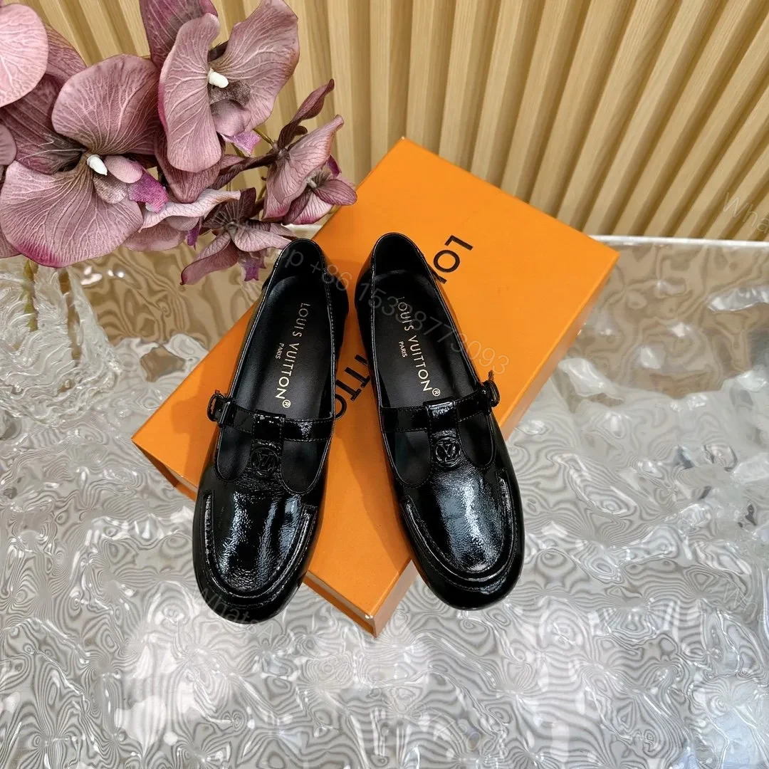 View 5 of LV Women Black Patent Leather Loafers