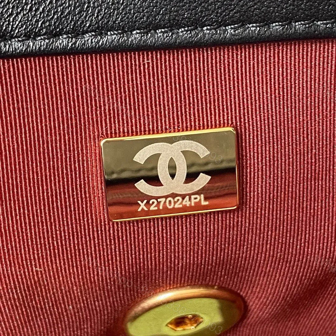 View 3 of Chanel 19 Flap Bag Black Lambskin Gold Hardware