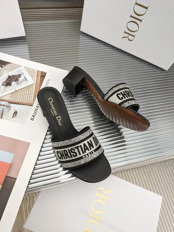 View 7 of Chic Dior Sparkle Slides: Luxury Everyday Footwear