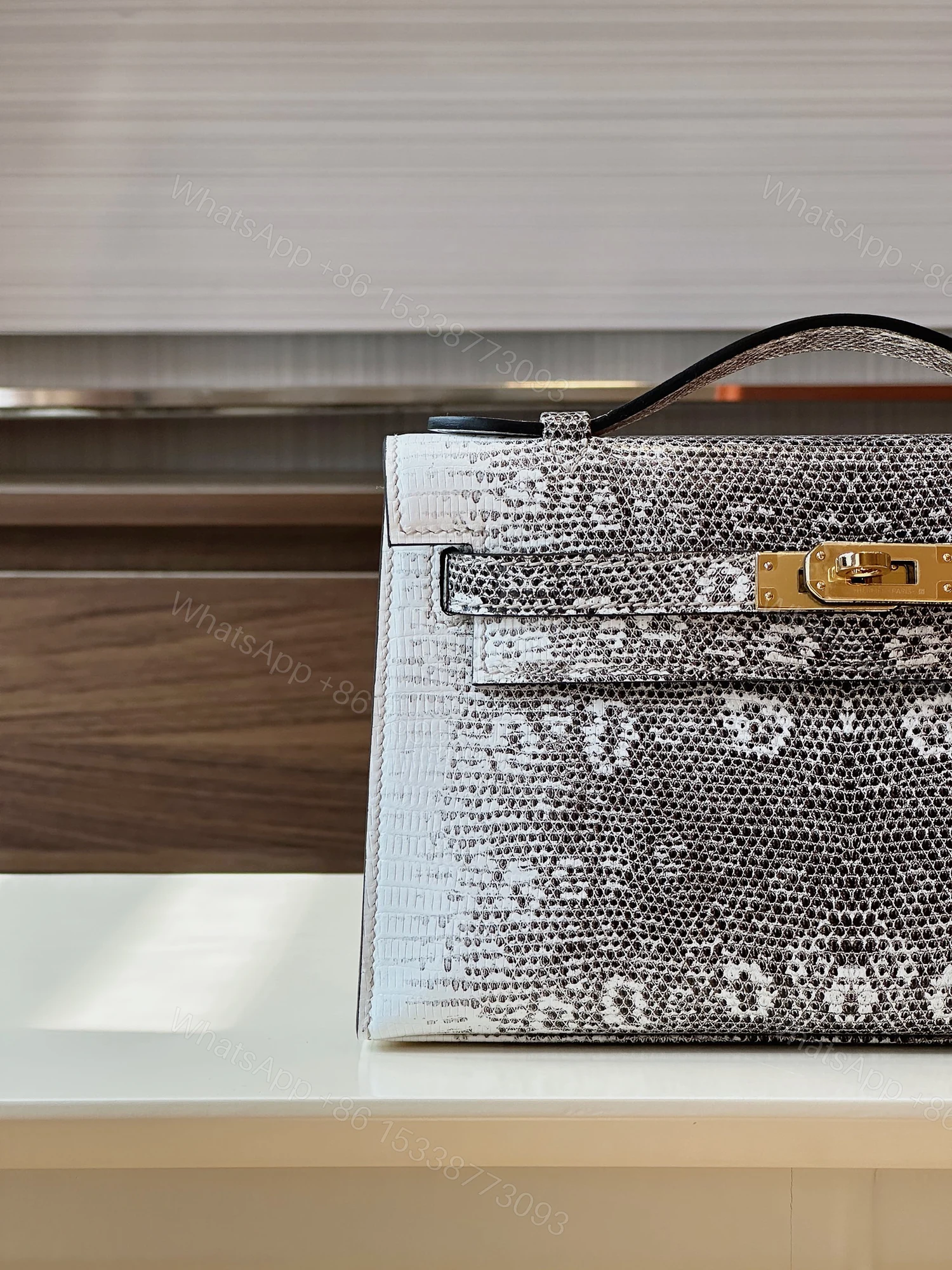 View 5 of Hermes Constance Omber Genuine Lizard leather Gold Hardware