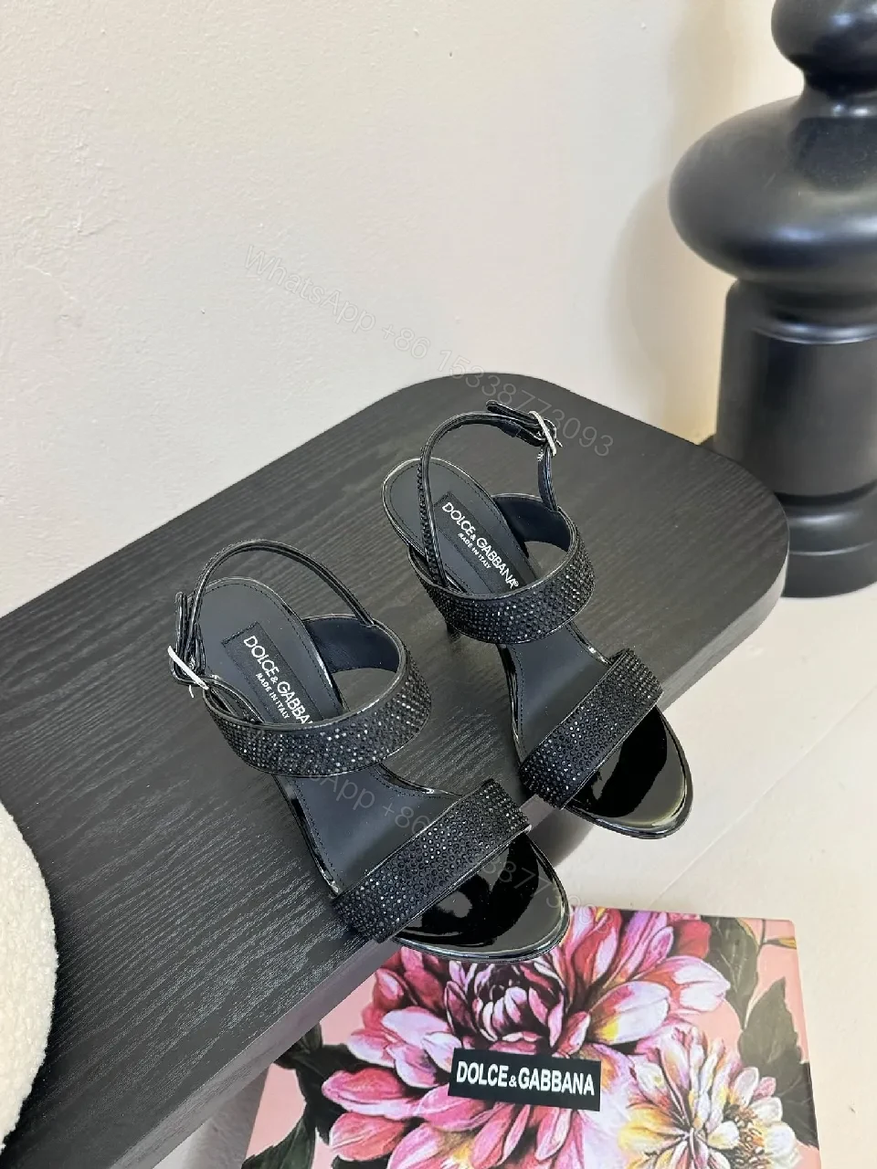 Glam Sparkle Sandals – Luxe Open-Toe Ankle Strap — view 1