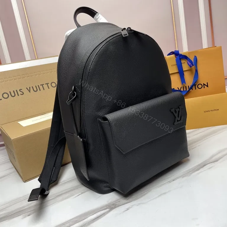 View 5 of Black Pebbled Leather Backpack â€” All-Day Readiness, Polished Confidence