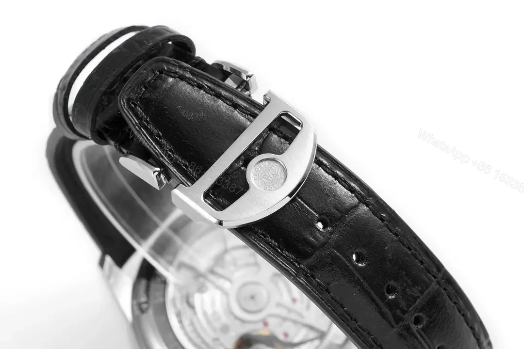View 9 of IWC 150th Portugal Chronograph Blue Dial Black Leather Strap Ultimate 40MM IWC-PORT-150-CHR-BLU40