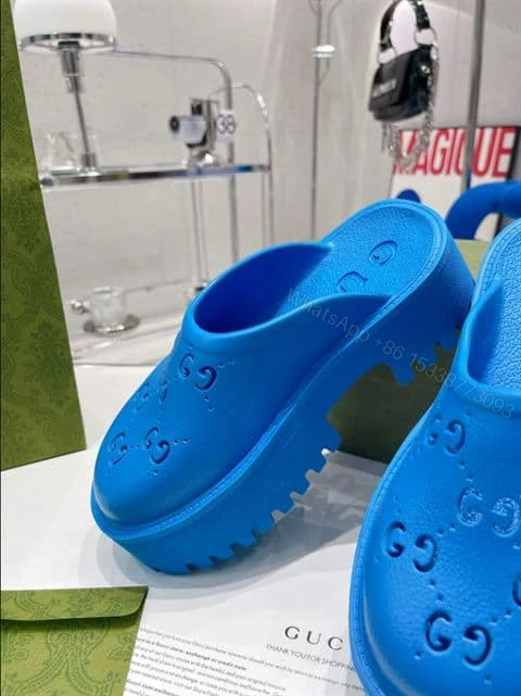 View 6 of GUCCI WONMEN’S PLATFORM PERFORATED G SANDAL – SDG014