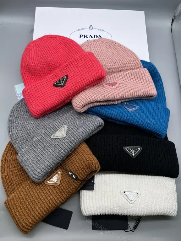 View 7 of Prada-Inspired Knit Beanie: Luxe Black warmth